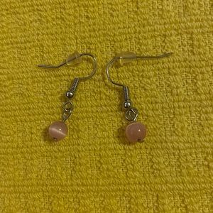 pink earrings